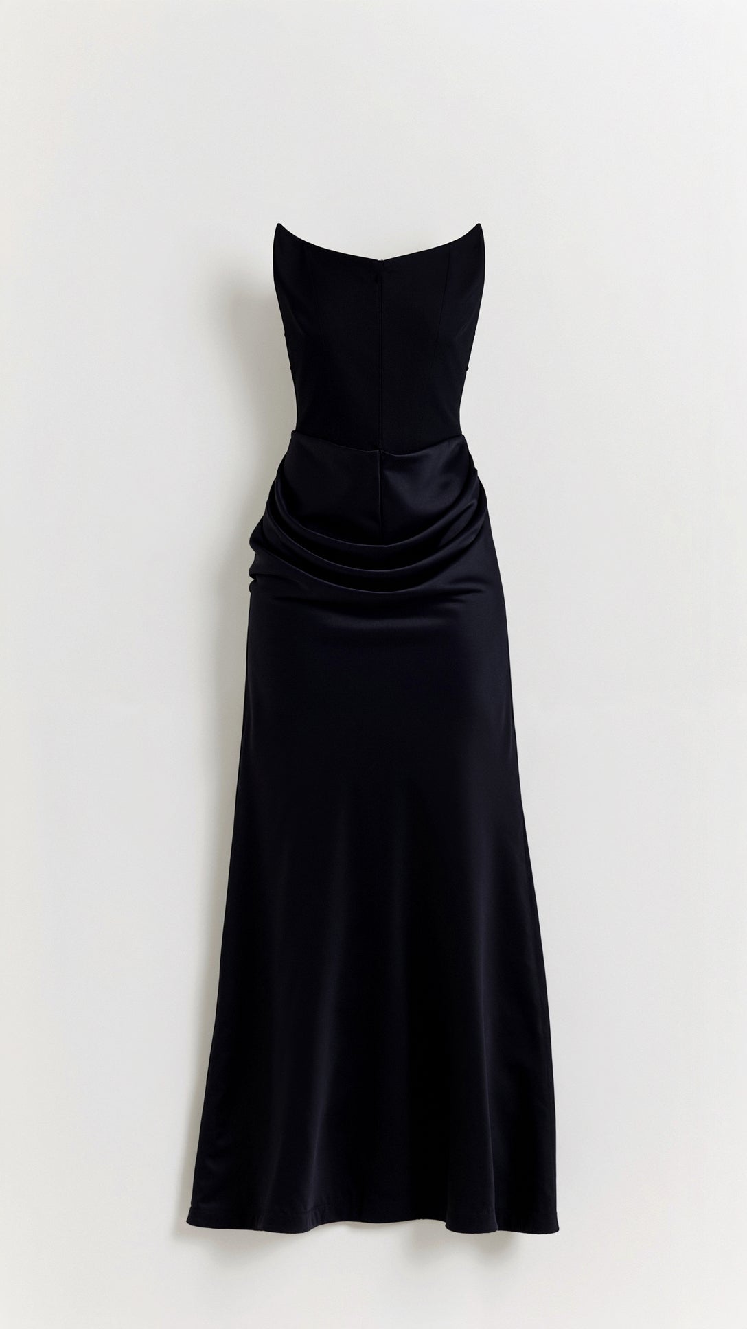 Elegant Strapless Black Maxi Dress for Women with Mermaid Silhouette and Fitted Bodice – Long Dress for Special Occasions 2