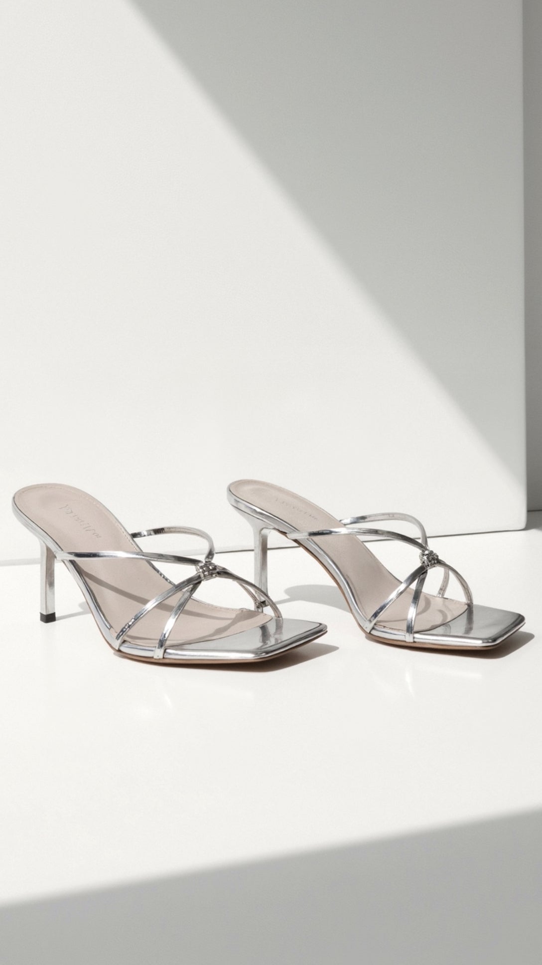 Stylish Knotted Mules Shoes with Elegant Metal Straps – Comfortable Low Block Heel and Square Toe Design 5